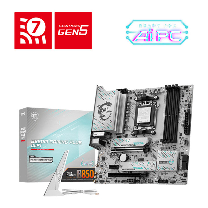 MSI B850M GAMING PLUS WIFI AMD B850 Ranhura AM5 micro ATX