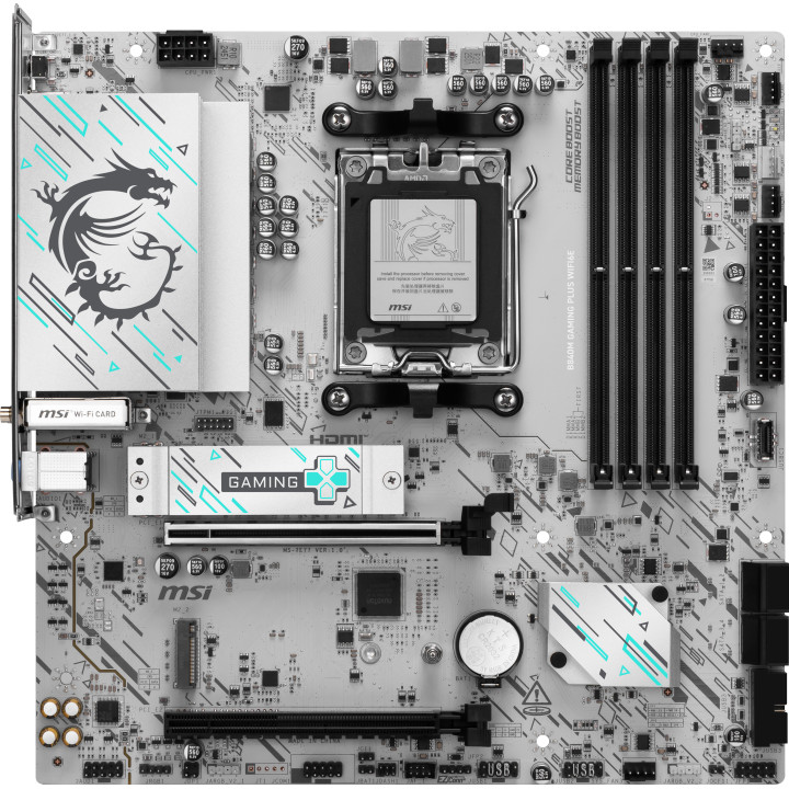 MSI B840M GAMING PLUS WIFI6E motherboard AMD B840 Ranhura AM5 micro ATX