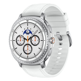 Samsung Galaxy Watch 8 Classic 3,3 cm (1.3") AMOLED 46 mm Digital 438 x 438 pixels Ecrã táctil Prateado Wi-Fi GPS