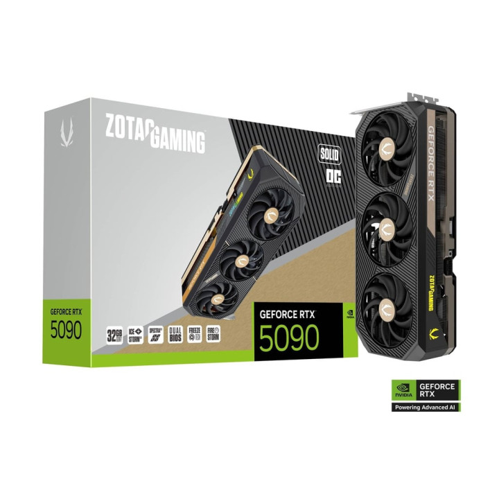 Gráfica Zotac GAMING GeForce RTX 5090 SOLID OC NVIDIA 32 GB GDDR7