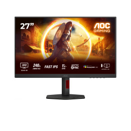 AOC G4 Q27G4ZR monitor de ecrã 68,6 cm (27") 2560 x 1440 pixels Quad HD LED Preto, Vermelho
