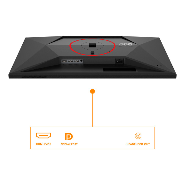 AOC G4 Q27G4ZR monitor de ecrã 68,6 cm (27") 2560 x 1440 pixels Quad HD LED Preto, Vermelho
