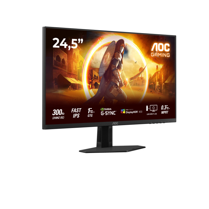 AOC G4 25G4SRE monitor de ecrã 62,2 cm (24.5") 1920 x 1080 pixels Full HD LED Preto, Vermelho
