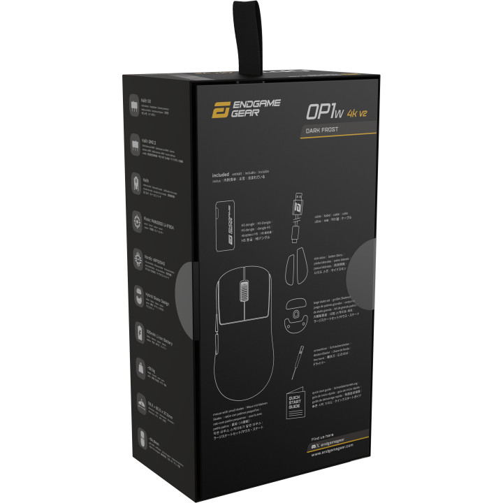 Rato Gaming Endgame Gear OP1w 4k V2 Wireless - Preto