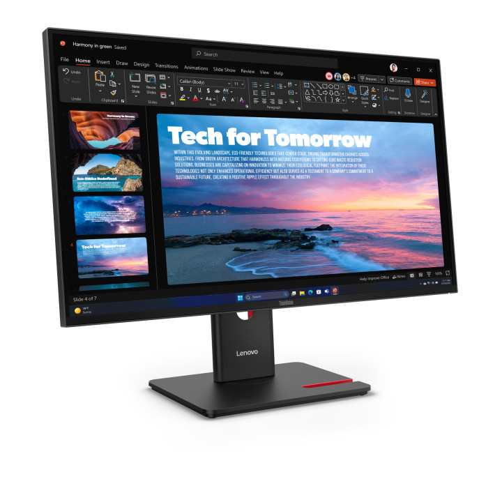 Lenovo ThinkVision T27QD-40 LED display 68,6 cm (27") 2560 x 1440 pixels Wide Quad HD Preto