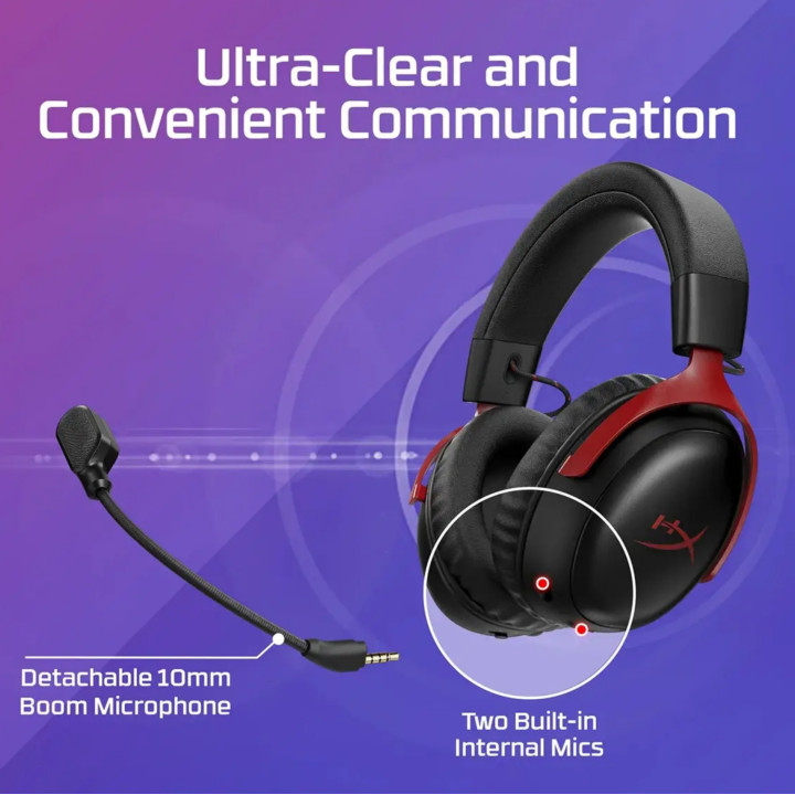 Headset gaming HyperX Cloud III S Wireless (Preto)