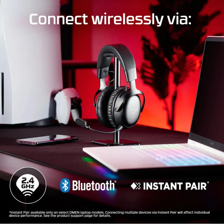 Headset gaming HyperX Cloud III S Wireless (Preto)