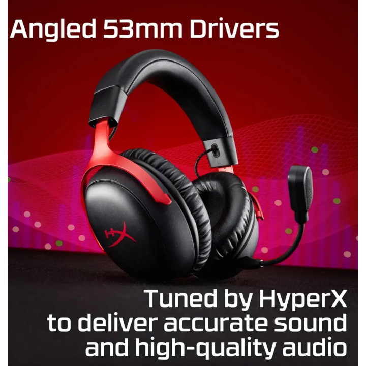 Headset gaming HyperX Cloud III S Wireless (Preto)