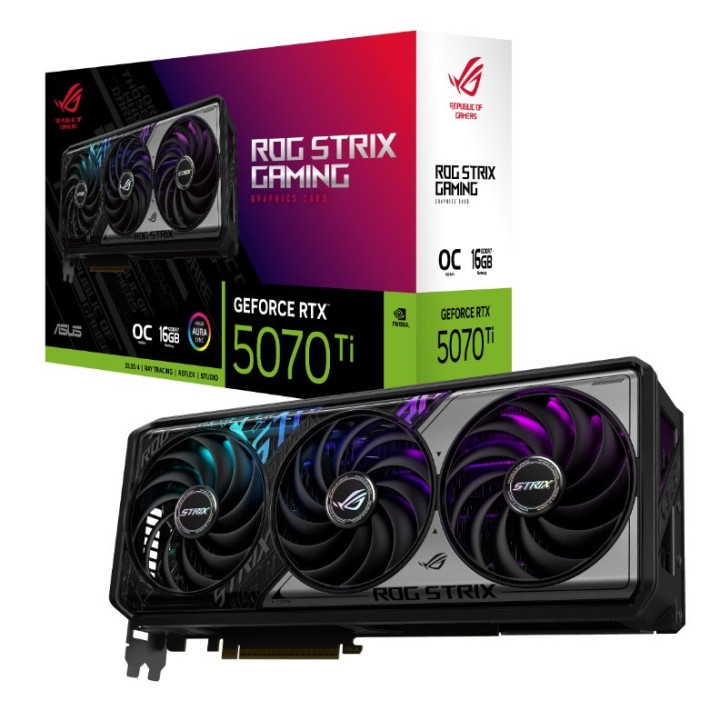 Gráfica ASUS ROG -STRIX-RTX5070TI-O16G-GAMING NVIDIA GeForce RTX 5070 Ti 16 GB GDDR7