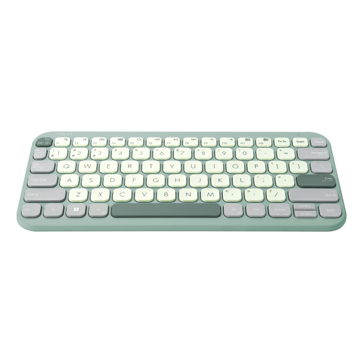 ASUS KW100 KEYBOARD GN UI 80 teclado Casa Bluetooth Verde, Café com leite