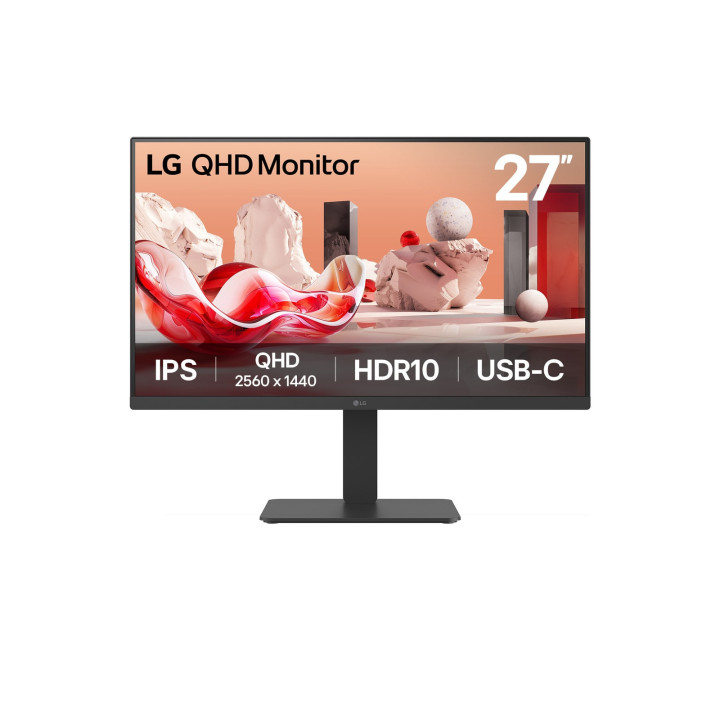 LG 27BA65QB-B.AEU monitor de ecrã 68,6 cm (27") 2560 x 1440 pixels Wide Quad HD LED Preto