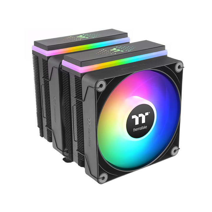 Thermaltake ASTRIA 600 Processador Arrefecimento a ar 12 cm Preto 2 unidade(s)