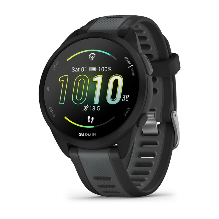 Garmin Forerunner 165 Music 3,05 cm (1.2") AMOLED 43 mm Digital 390 x 390 pixels Ecrã táctil Preto GPS