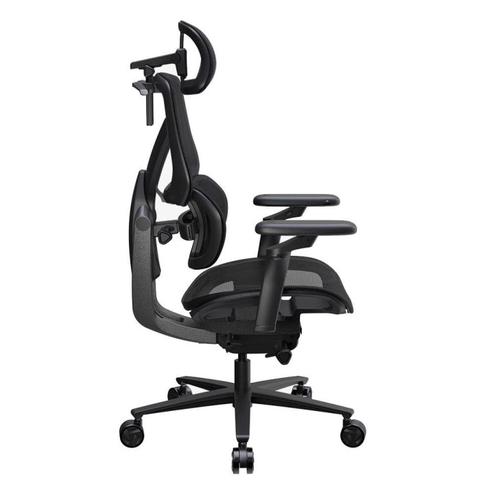 Cadeira Gaming Ergonomica ThunderX3 FLEX Pro, Apoio lombar 360 graus - Mesh Black