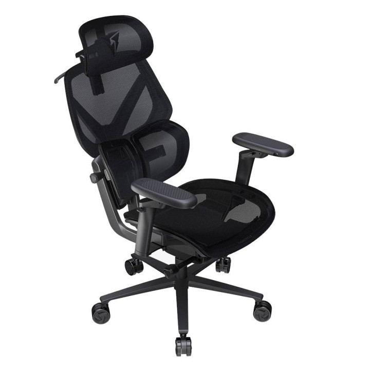 Cadeira Gaming Ergonomica ThunderX3 FLEX Pro, Apoio lombar 360 graus - Mesh Black