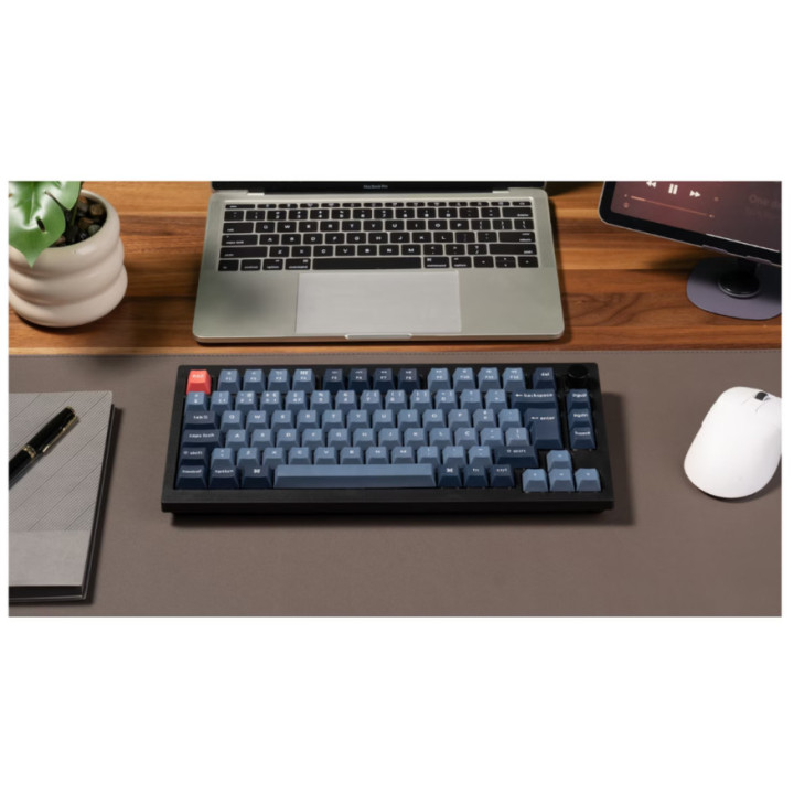 Teclado Mecânico Keychron V1 Max 75% Wireless Gateron Jupiter Switch Brown Linear