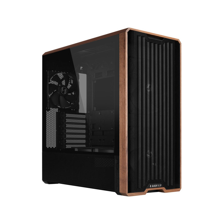 Lian Li Lancool LAN217X caixa para computador Midi Tower Preto, Madeira