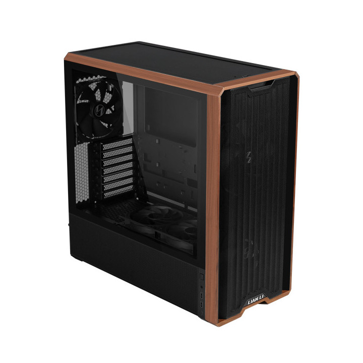 Lian Li Lancool LAN217X caixa para computador Midi Tower Preto, Madeira