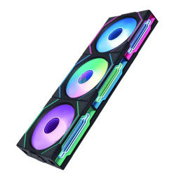 Ventoinha Lian Li UNI FAN SL120 Infinity RGB Reverse Blade PWM Preto 120mm (Pack 3)