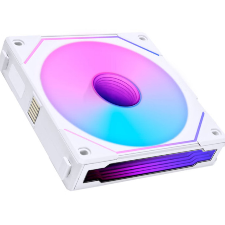 Ventoinha Lian Li UNI FAN SL120 Infinity RGB Reverse Blade PWM Branca