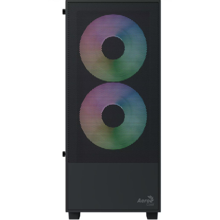 Caixa ATX Aerocool B508A Flow ARGB Vidro Temperado Preta