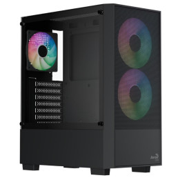 Caixa ATX Aerocool B508A Flow ARGB Vidro Temperado Preta
