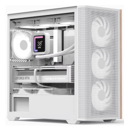 Caixa Micro-ATX Aerocool D301A ARGB Vidro Temperado Branca