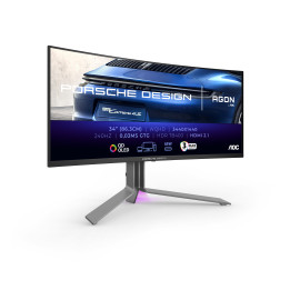 AOC Porsche PD34 monitor de ecrã 86,4 cm (34") 3440 x 1440 pixels Wide Quad HD QD-OLED Preto