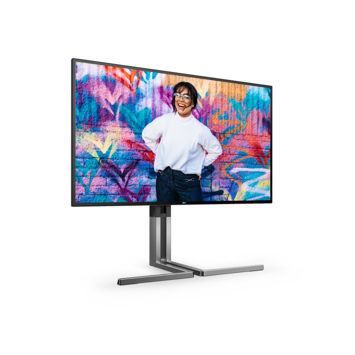 AOC U27U3CV monitor de ecrã 68,6 cm (27") 3840 x 2160 pixels 4K Ultra HD LCD Preto