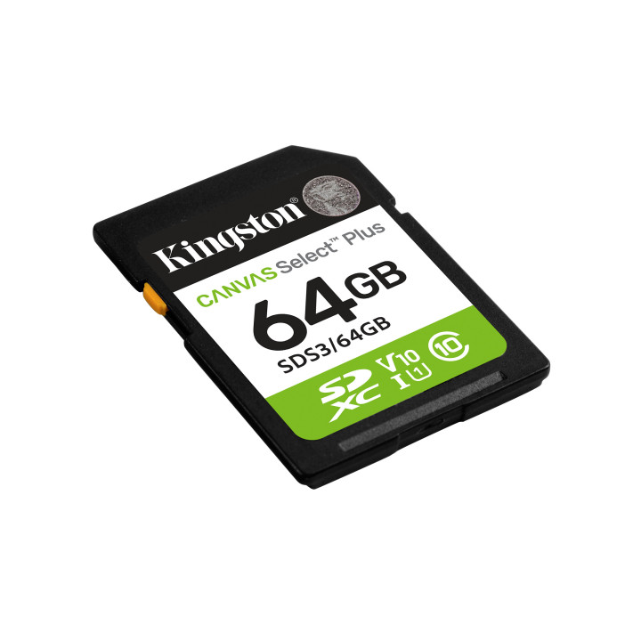 Kingston Technology Canvas Select Plus Gen3 64 GB SD UHS-I Classe 10