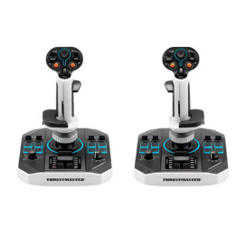Joystick Thrustmaster Sol-R 2 HOSAS Space Sim Duo Preto, Branco