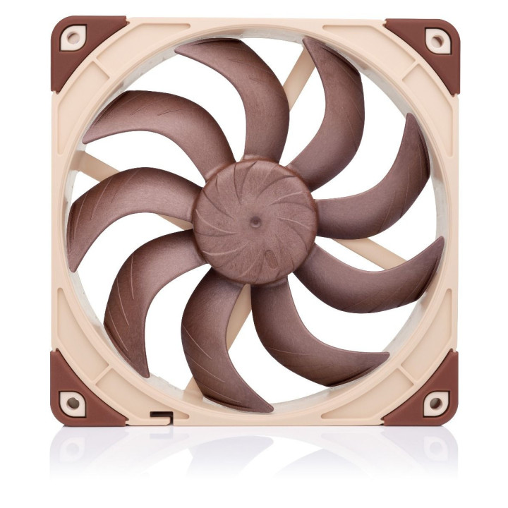 Noctua NF-A14X25 G2 LS-PWM Sistema de Arrefecimento de Computador Caixa de computador Arrefecimento a ar 14 cm Bege, Castanho 1