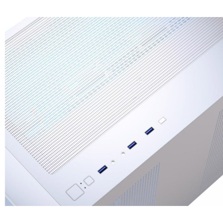 Caixa Micro-ATX Aerocool P300C ARGB Vidro Temperado Branco