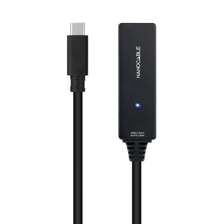 Nanocable 10.01.1311 cabo USB USB 3.2 Gen 1 (3.1 Gen 1) 5 m USB C Preto