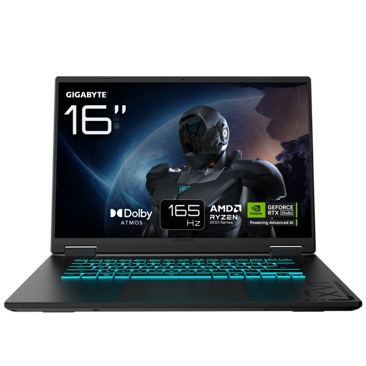 GIGABYTE GAMING A16 3VHK3PT864SD laptop portátil AMD Ryzen™ 7 260 Computador portátil 40,6 cm (16") WUXGA 32 GB DDR5-SDRAM 1 TB