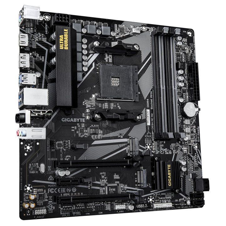GIGABYTE B550M DS3H AC R2 motherboard AMD B550 Socket AM4 micro ATX