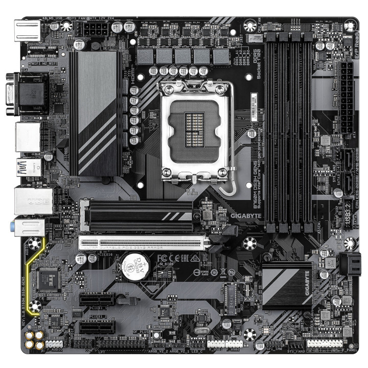 GIGABYTE B760M DS3H GEN5 motherboard Intel B760 Express LGA 1700 micro ATX
