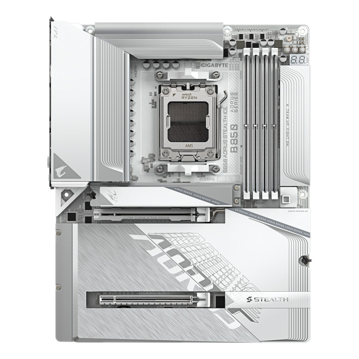GIGABYTE B850 AORUS STEALTH ICE AMD B850 Ranhura AM5 ATX