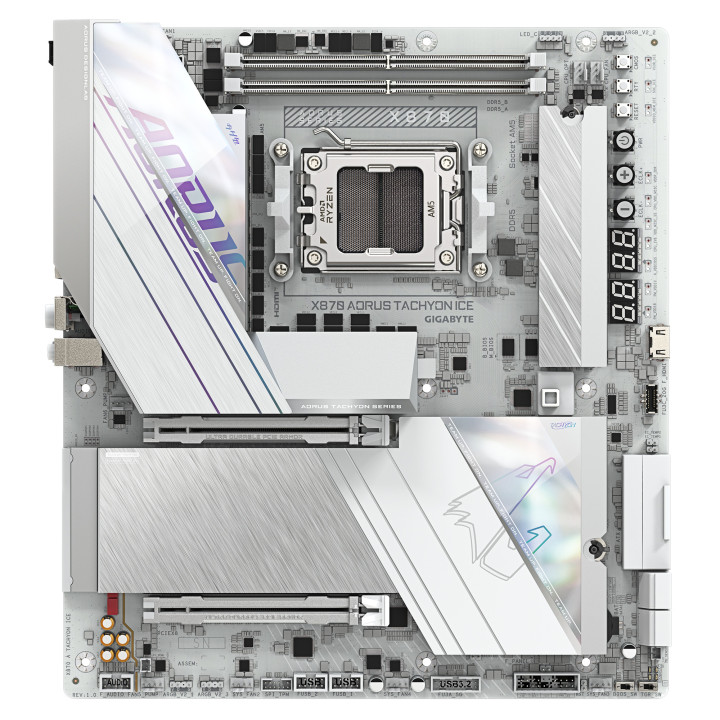 GIGABYTE X870 AORUS TACHYON ICE AMD X870 Ranhura AM5 ATX extensível