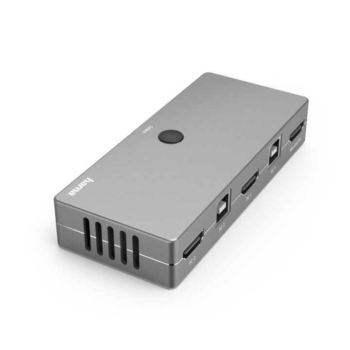 Hama 00200135 chaveador KVM Metálico
