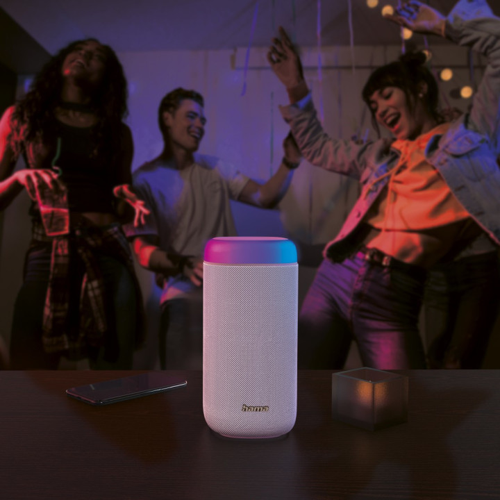 Hama Shine 2.0 Coluna portátil estéreo Branco 30 W