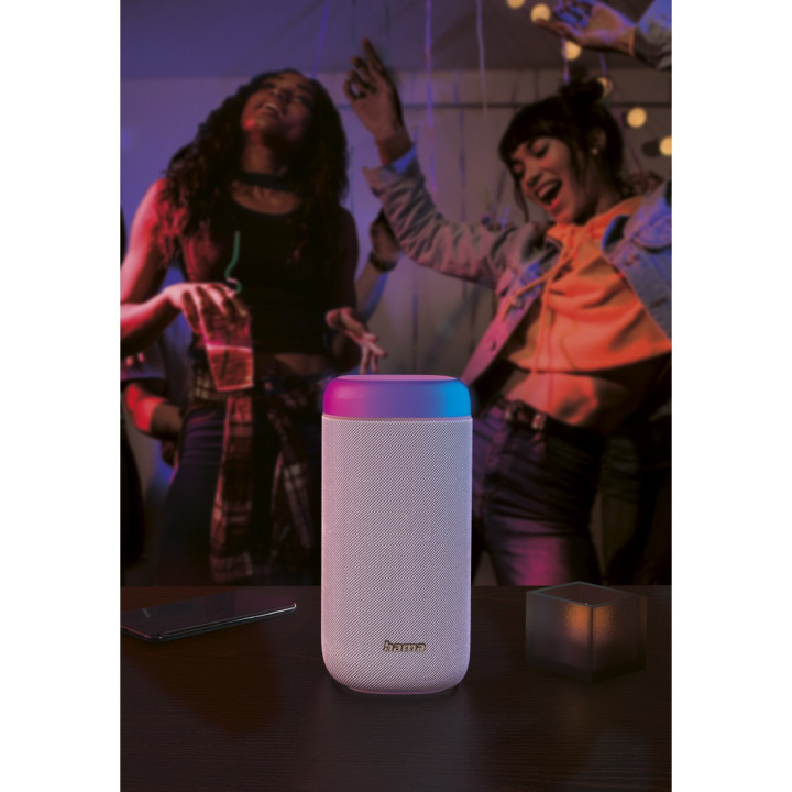 Hama Shine 2.0 Coluna portátil estéreo Branco 30 W