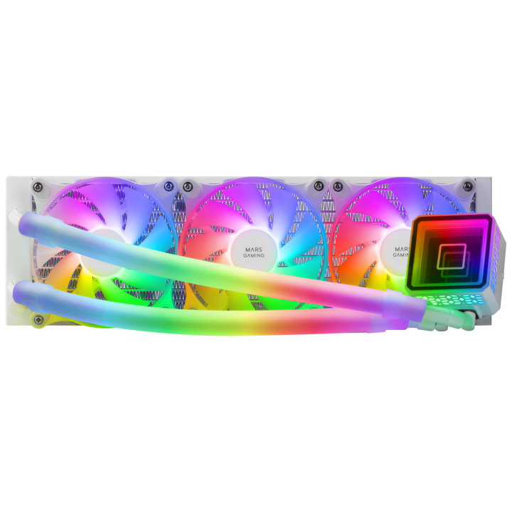 Mars Gaming MLULTRA360W Sistema de Arrefecimento de Computador Processador Refrigerador líquido all-in-one 12 cm Branco 1