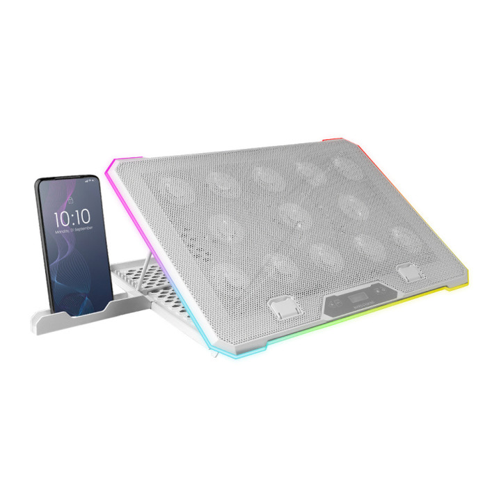Mars Gaming MNBC13W base de refrigeração para computador 43,2 cm (17") Branco