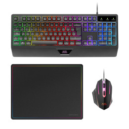 Mars Gaming MCP124 teclado Rato incluído Jogos USB QWERTY Português Preto
