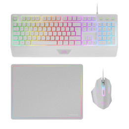 Mars Gaming MCP124W teclado Rato incluído Jogos USB QWERTY Português Branco