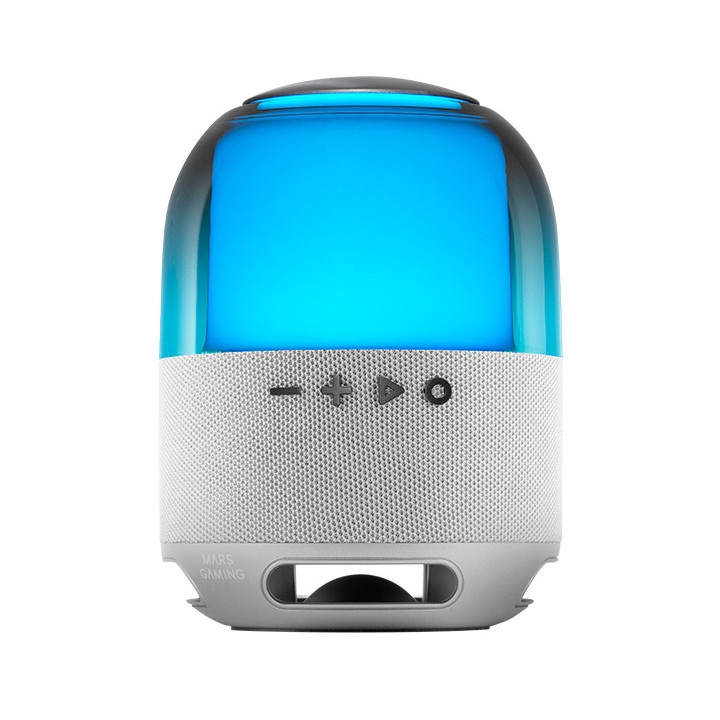 Mars Gaming MSFLOWW Altifalante Portátil e ou para festa Coluna portátil estéreo Cinzento, Prateado 15 W