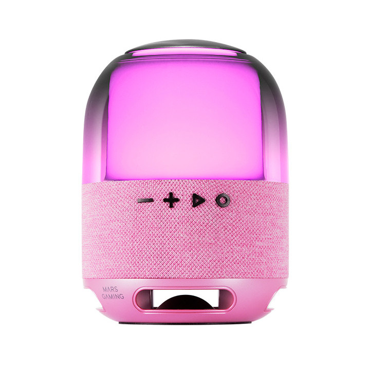 Mars Gaming MSFLOWP Altifalante Portátil e ou para festa Coluna portátil estéreo Rosa 15 W