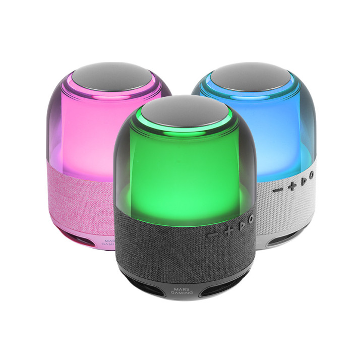Mars Gaming MSFLOWP Altifalante Portátil e ou para festa Coluna portátil estéreo Rosa 15 W
