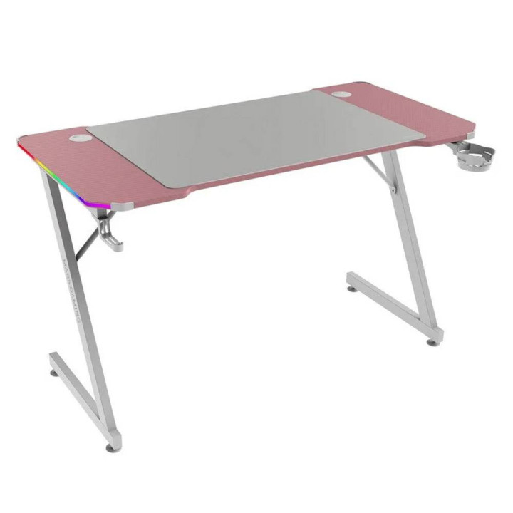 Secretária Gaming Mars Gaming MGD-X120RGB (120x60cm) ARGB Rosa